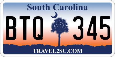 SC license plate BTQ345