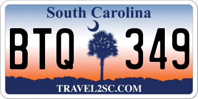 SC license plate BTQ349