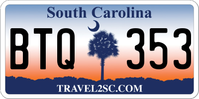 SC license plate BTQ353