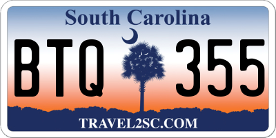 SC license plate BTQ355