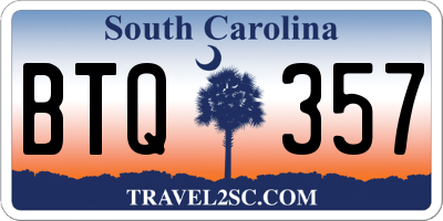 SC license plate BTQ357