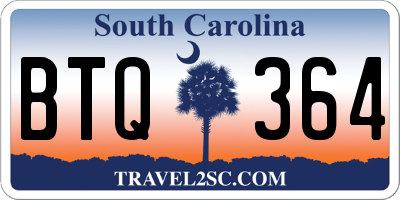 SC license plate BTQ364