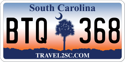 SC license plate BTQ368