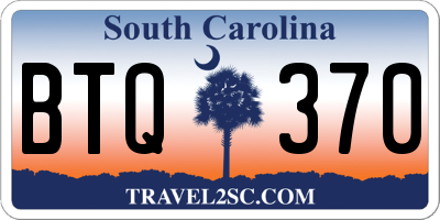 SC license plate BTQ370