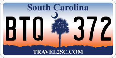 SC license plate BTQ372