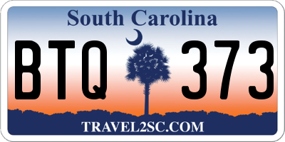 SC license plate BTQ373