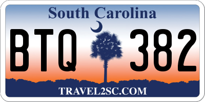 SC license plate BTQ382