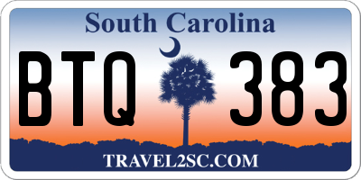 SC license plate BTQ383