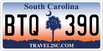 SC license plate BTQ390
