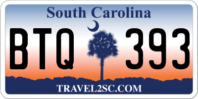 SC license plate BTQ393