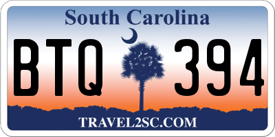 SC license plate BTQ394