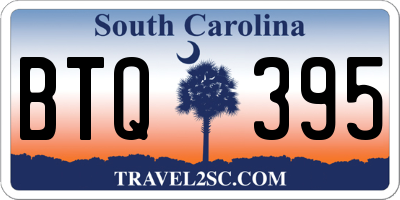 SC license plate BTQ395