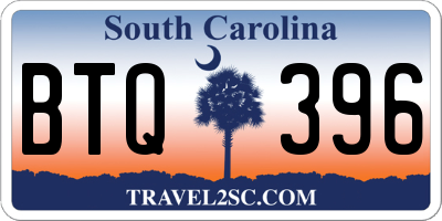 SC license plate BTQ396