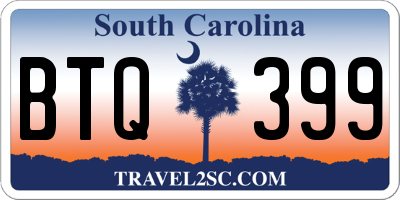 SC license plate BTQ399