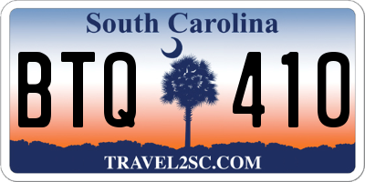 SC license plate BTQ410