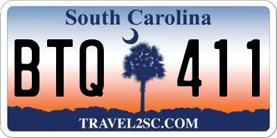 SC license plate BTQ411