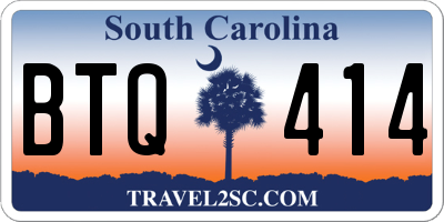 SC license plate BTQ414
