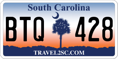 SC license plate BTQ428