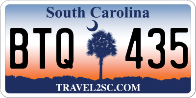 SC license plate BTQ435