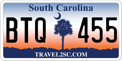 SC license plate BTQ455