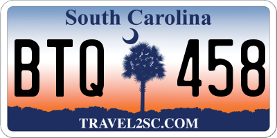 SC license plate BTQ458