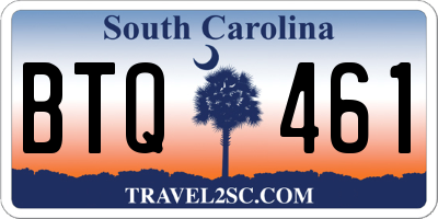 SC license plate BTQ461