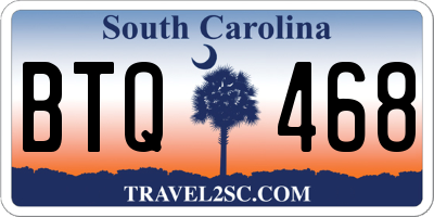 SC license plate BTQ468