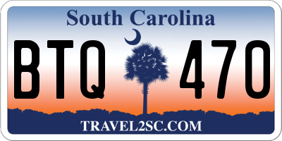 SC license plate BTQ470