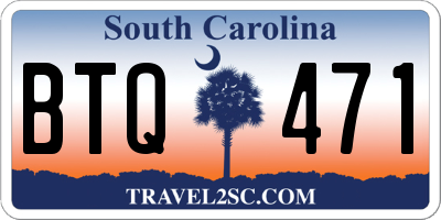 SC license plate BTQ471