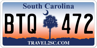 SC license plate BTQ472
