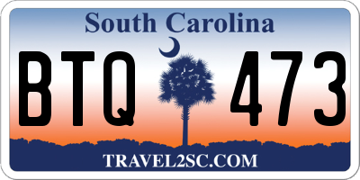 SC license plate BTQ473