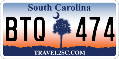 SC license plate BTQ474