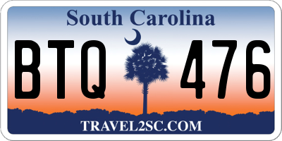 SC license plate BTQ476