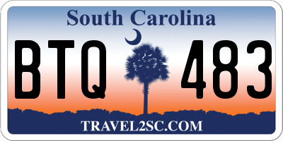 SC license plate BTQ483