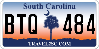 SC license plate BTQ484