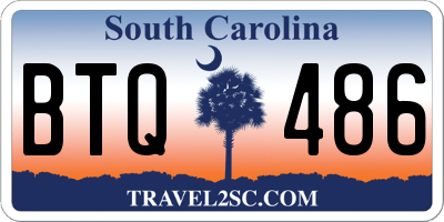 SC license plate BTQ486