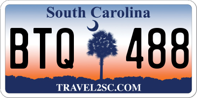 SC license plate BTQ488