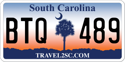 SC license plate BTQ489