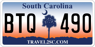 SC license plate BTQ490