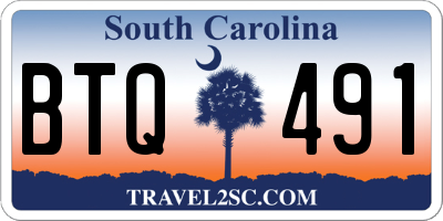 SC license plate BTQ491