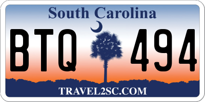 SC license plate BTQ494