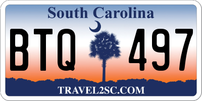 SC license plate BTQ497