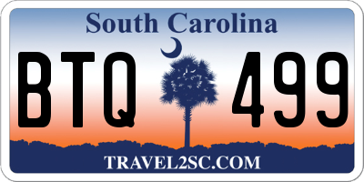 SC license plate BTQ499