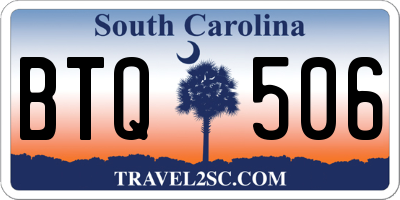 SC license plate BTQ506