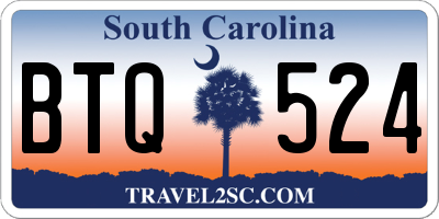 SC license plate BTQ524
