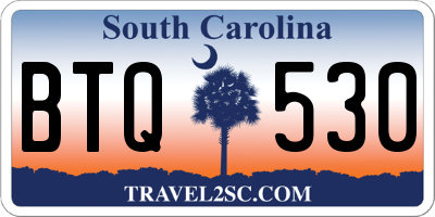 SC license plate BTQ530
