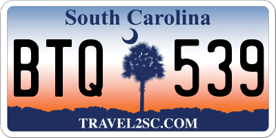 SC license plate BTQ539