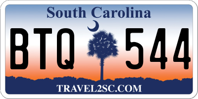 SC license plate BTQ544