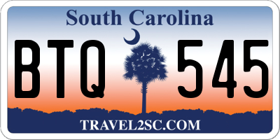 SC license plate BTQ545