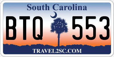 SC license plate BTQ553